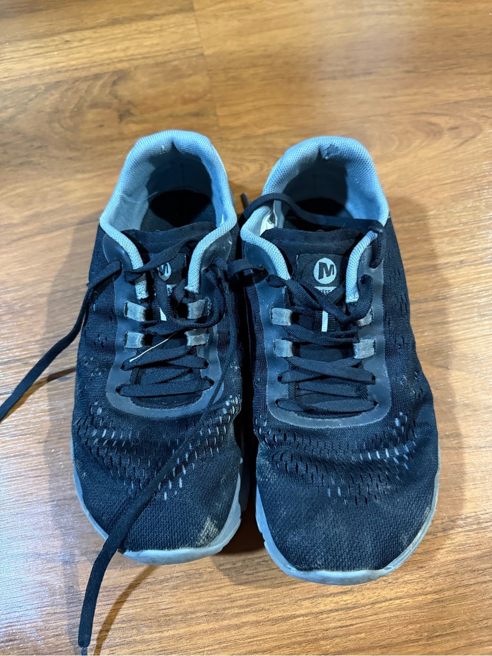 Merrell Black and Light Gray Women's Athletic Sneakers